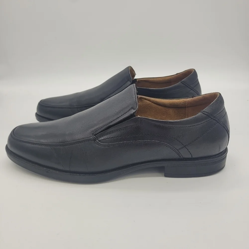 Florsheim Shoes Men 12 D Midtown Bike Toe Slip On Black